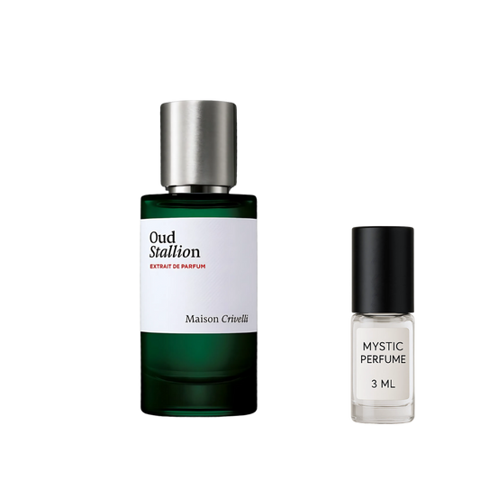 Maison Crivelli Oud Stallion decant sample vial
