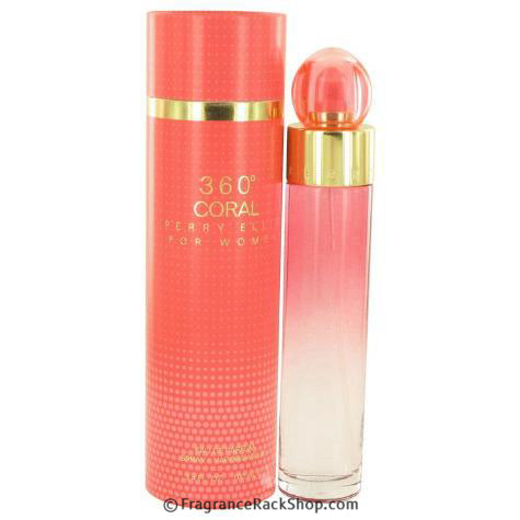 360° Coral by Perry Ellis Eau de Parfum perfume bottle
