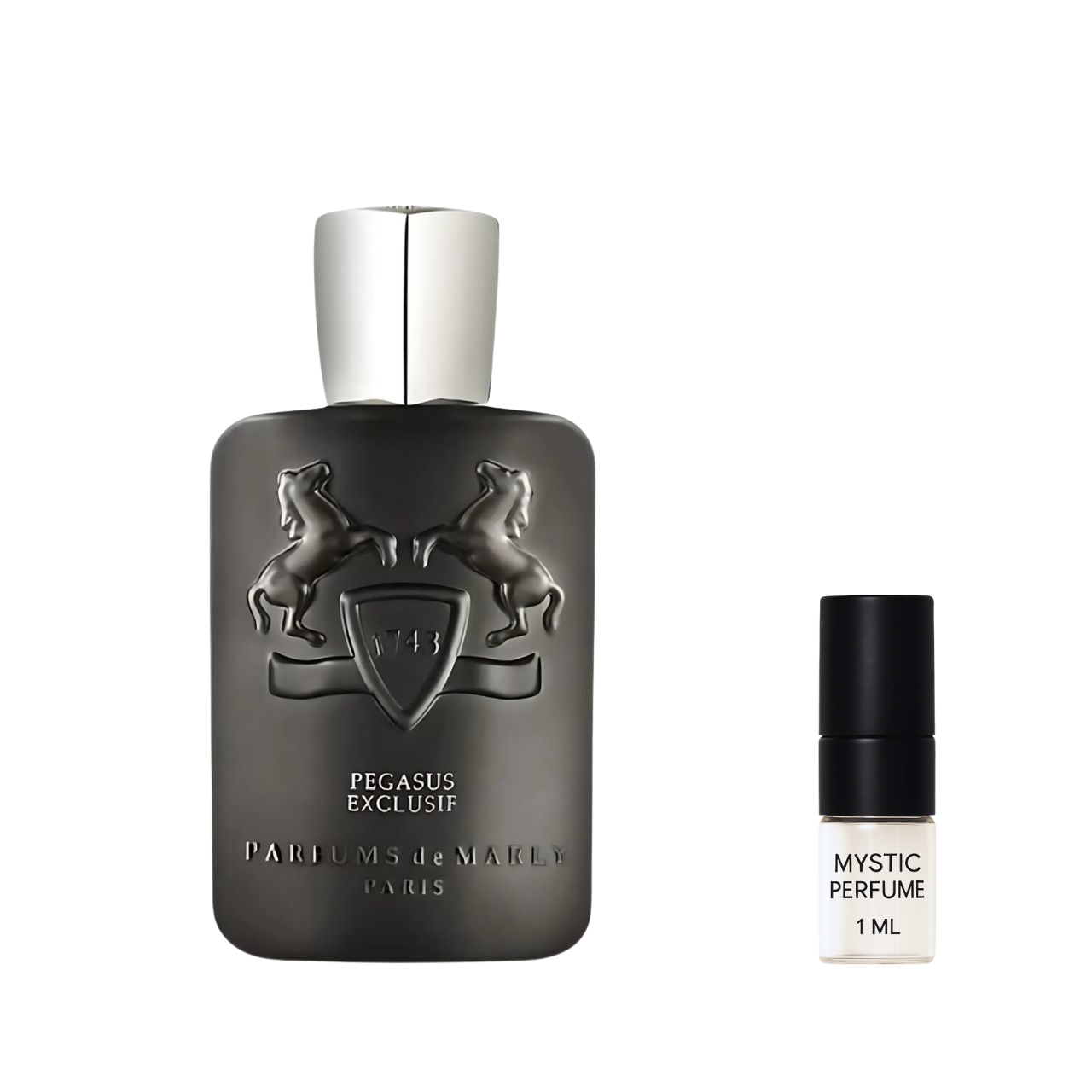 Parfums de Marly Pegasus Exclusif Parfum sample vial label detail