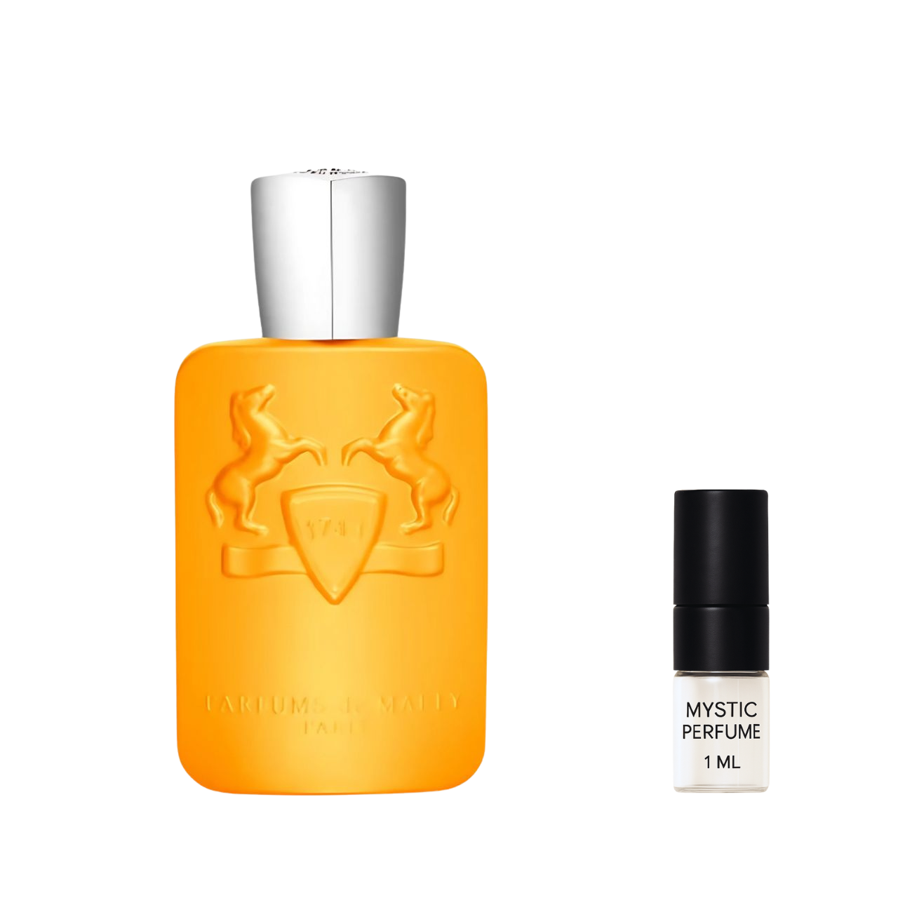 Parfums de Marly Perseus Parfum sample vial label detail