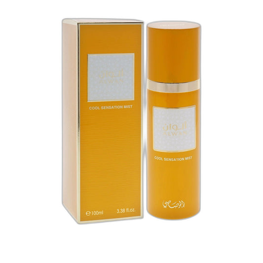Rasasi Alwan Cool Sensation Mist perfume bottle
