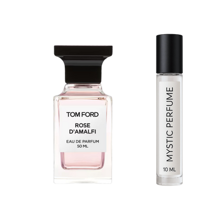 Tom Ford Rose D'Amalfi sample vial label detail