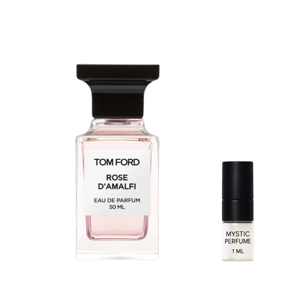 Tom Ford Rose D'Amalfi sample vial label detail