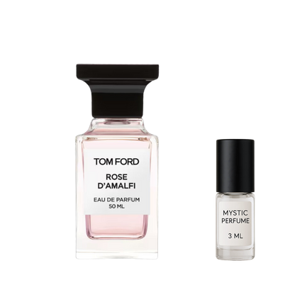 Tom Ford Rose D'Amalfi sample vial label detail