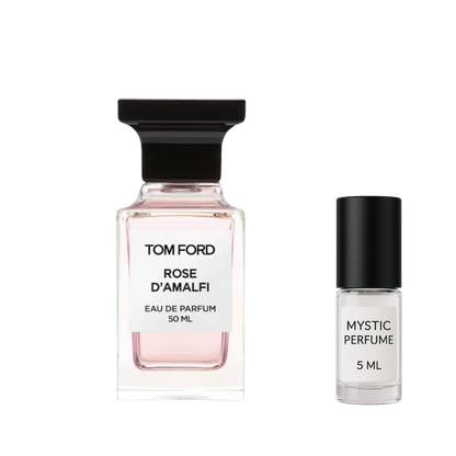 Tom Ford Rose D'Amalfi sample vial label detail