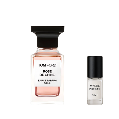 Tom Ford Rose De Chine sample vial label detail