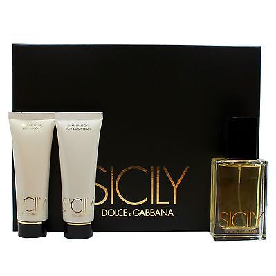 Dolce & Gabbana Sicily 3 piece perfume bottle