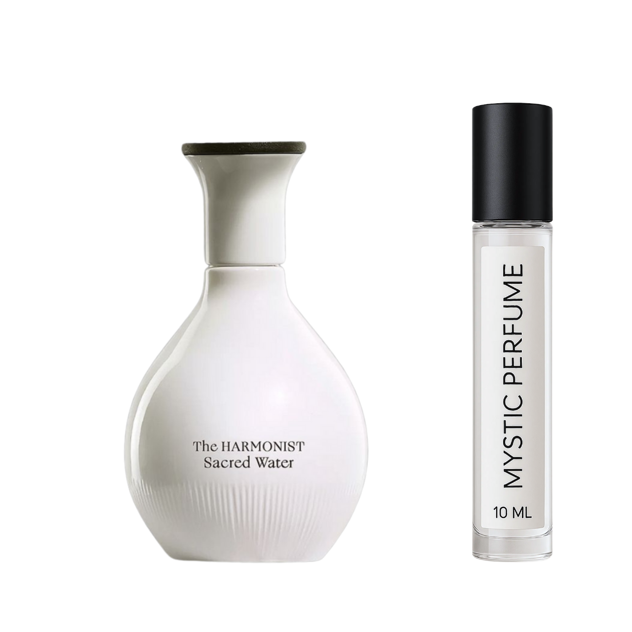 The Harmonist Sacred Water sample vial label detail