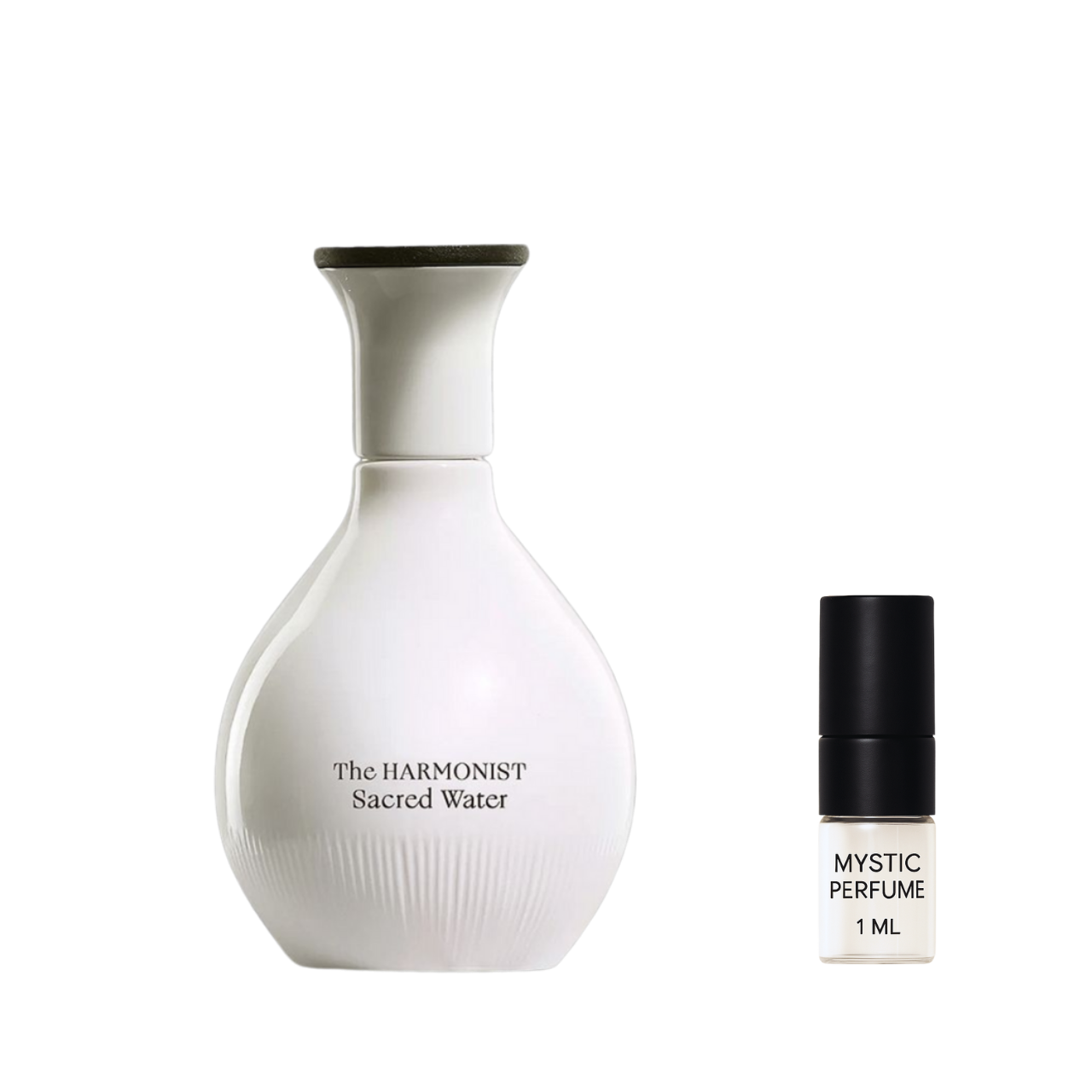 The Harmonist Sacred Water sample vial label detail