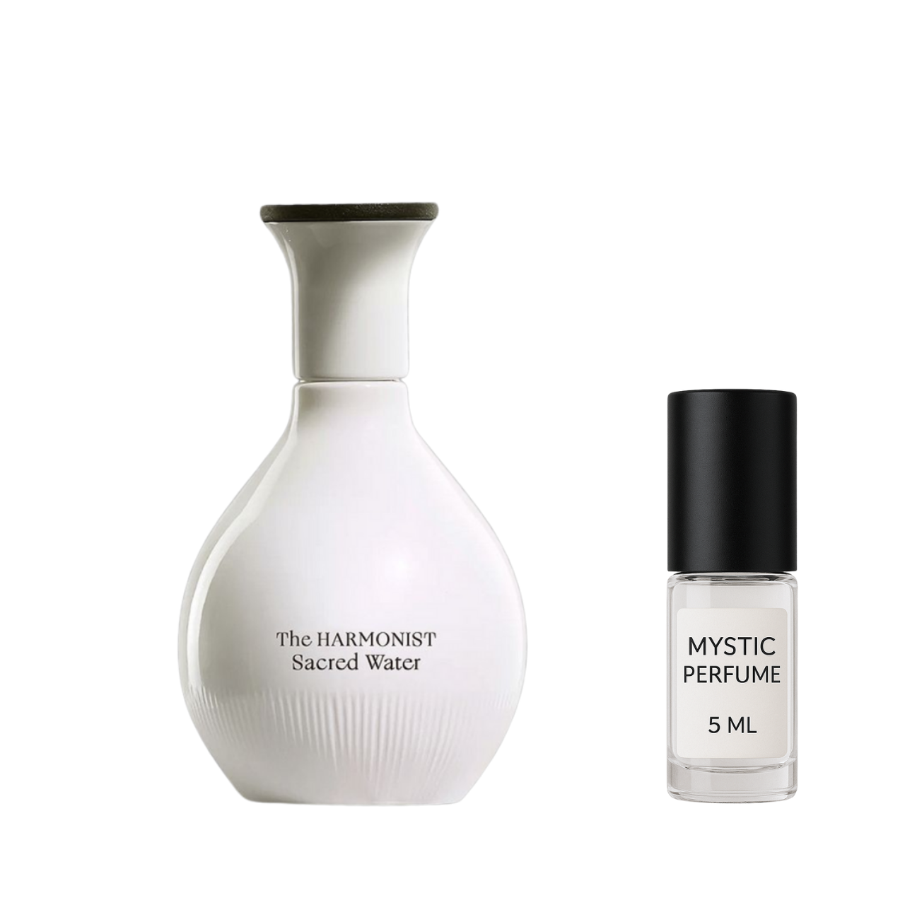 The Harmonist Sacred Water sample vial label detail