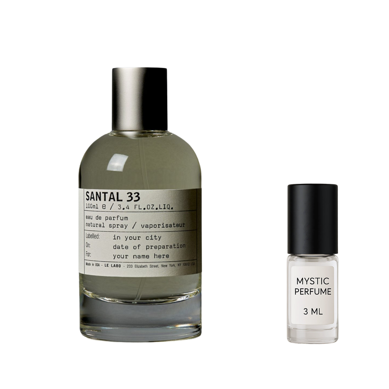 Le Labo Santal 33 decant sample vial