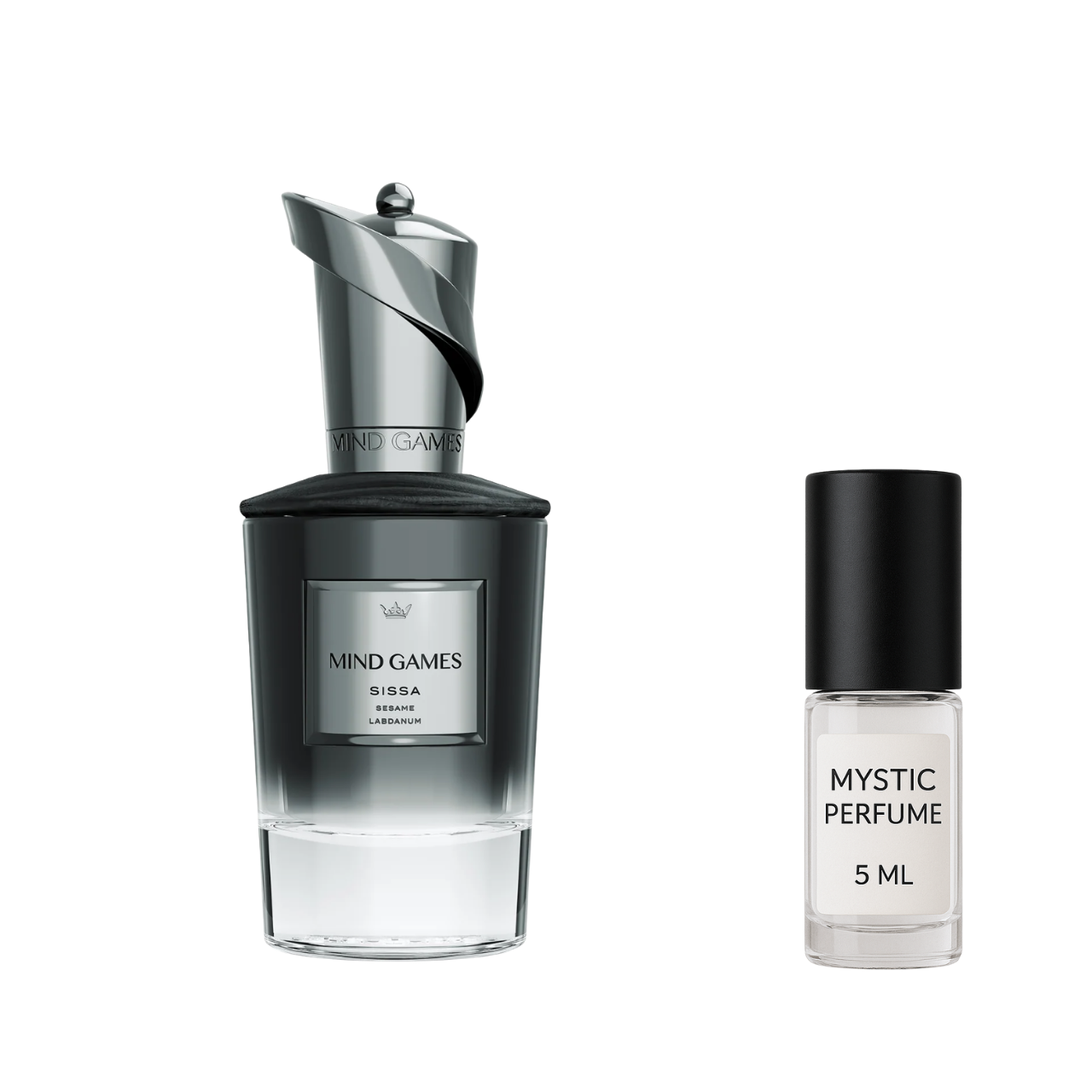 Mind Games Sissa sample vial label detail