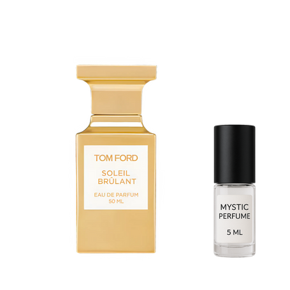 Tom Ford Soleil Brulant sample vial label detail
