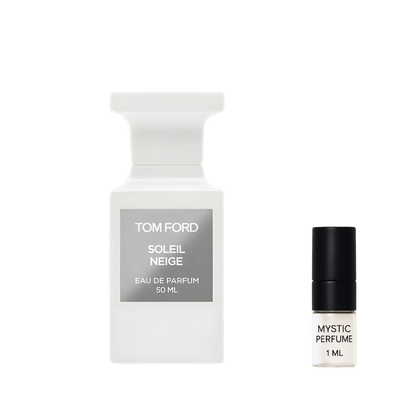 Tom Ford Soleil Neige sample vial label detail