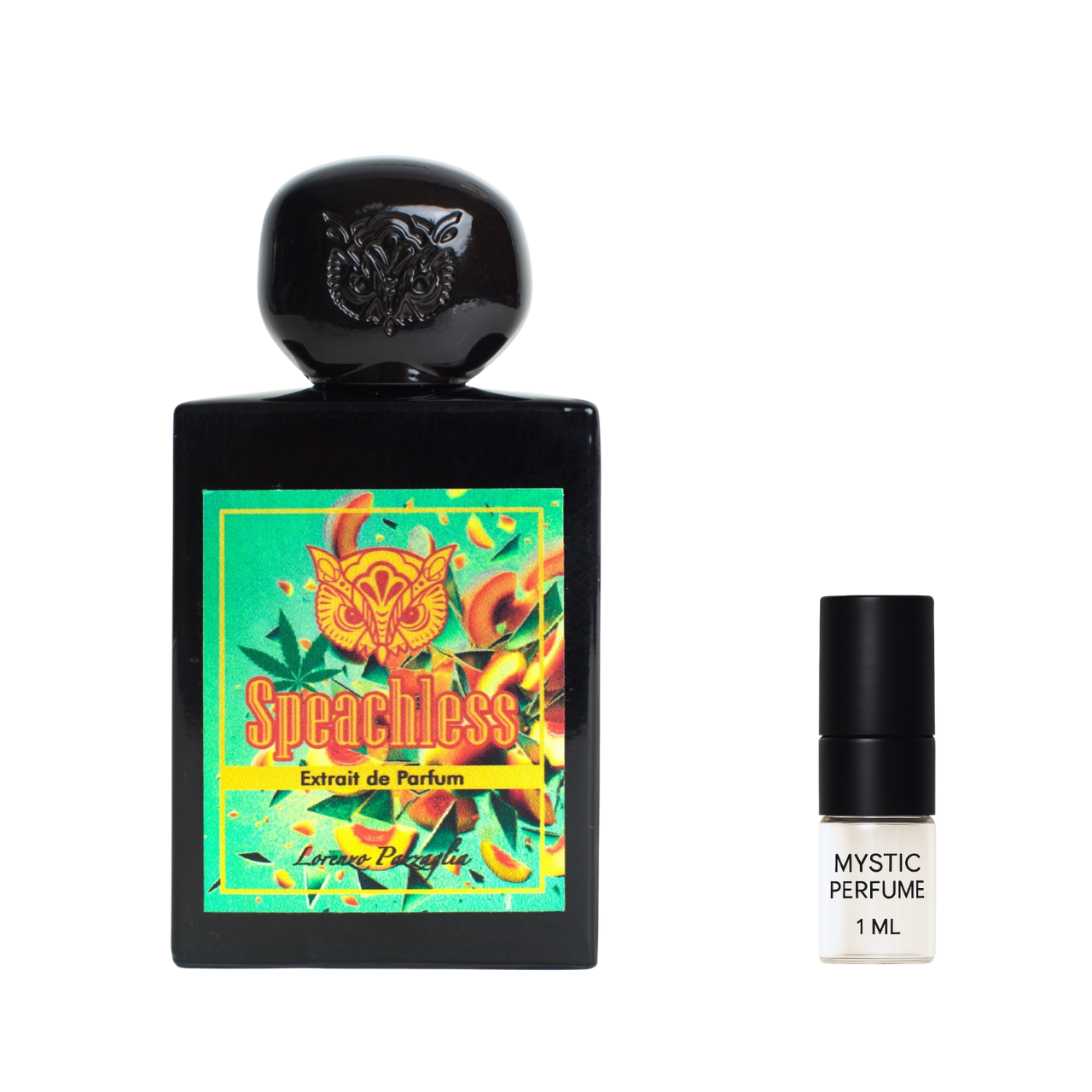 Lorenzo Pazzaglia Speachless sample vial label detail