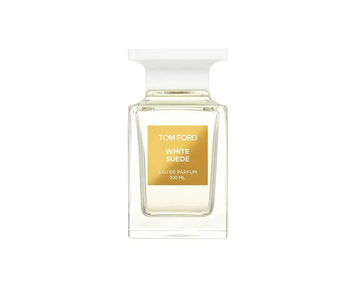 Tom Ford White Suede carton and packaging