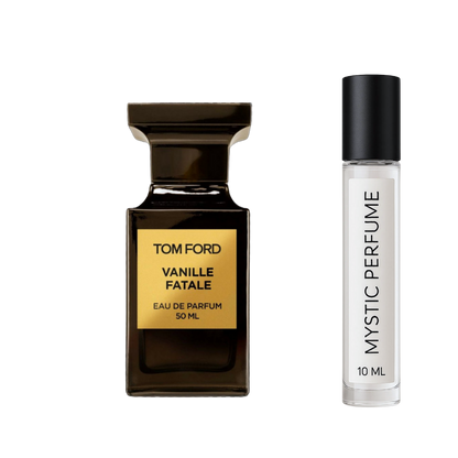 Tom Ford Vanille Fatale sample vial label detail