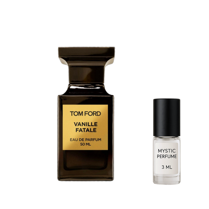 Tom Ford Vanille Fatale sample vial label detail