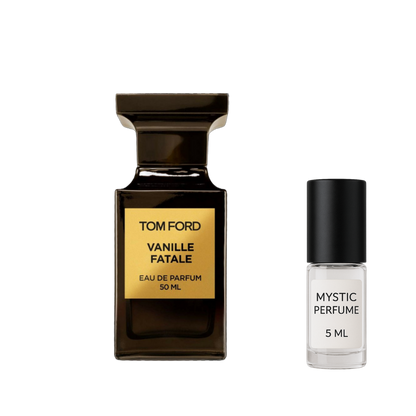 Tom Ford Vanille Fatale sample vial label detail