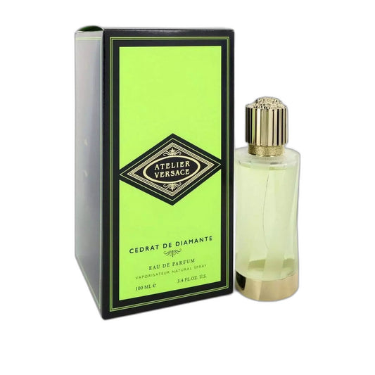 Versace Atelier Cedrat De Diamante Eau de Parfum perfume bottle