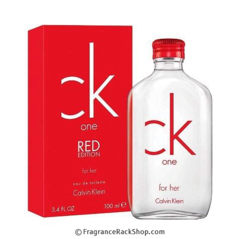 Ck One Red Edition by Calvin Klein Eau de Toilette perfume bottle